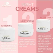 Beautederm Cream 1, 2, 3 and Day Cream - Sizes 20g - 50g. Free Shipping!!!
