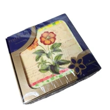 Pimpernel Premier Collection 6 Coaster Set New Table Art England Primula Collage