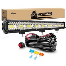Nilight Led Light Bar 26Inch 540W Triple Row 50000LM Flood Spot Combo Off Roa...