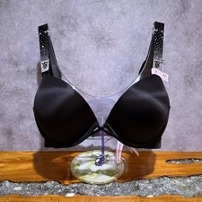 Victoria  s Secret Bombshell Add-2-Cups Scattered Shine Strap Push-Up Bra 34C NWT