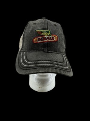 DEKALB Trucker Hat Gray Mesh Hook & Loop Farm Corn Seed Cap K-Products NWT