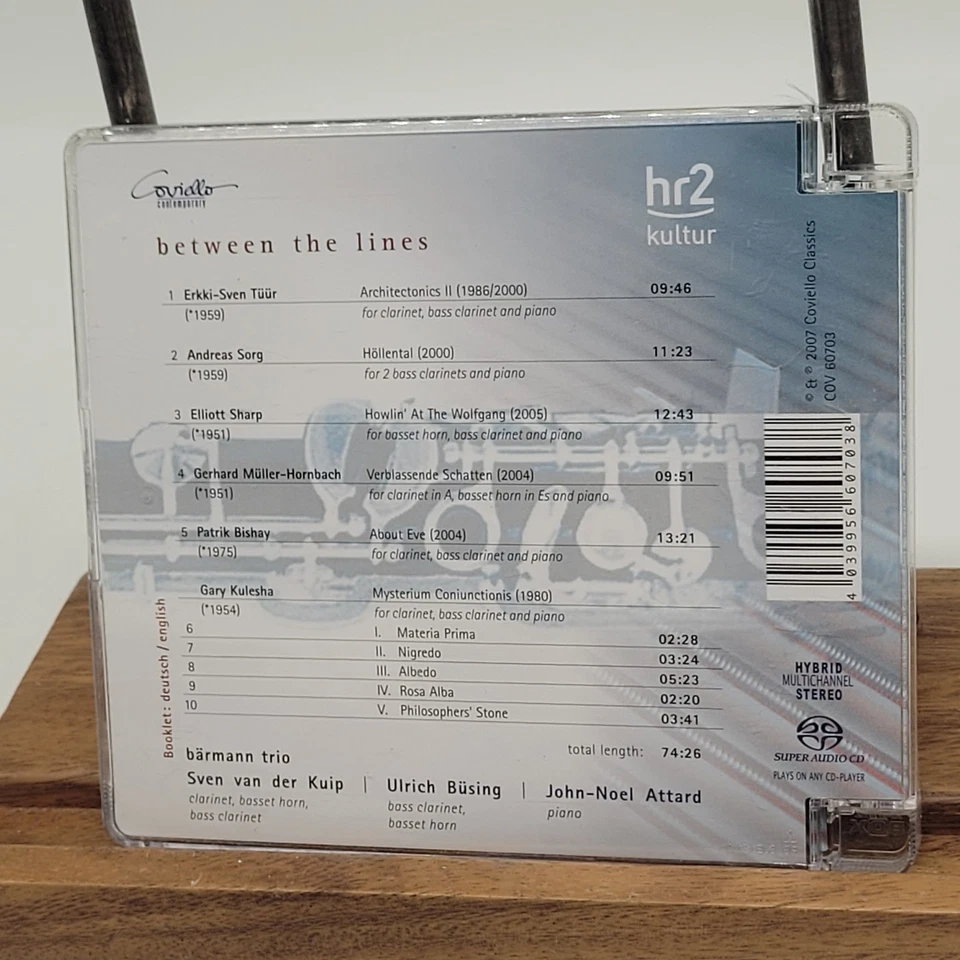 BARMANN TRIO: BETWEEN THE LINES SACD GOLD CD SHARP SORG KULESHA BISHAY RARE!! Foto 3 de 4