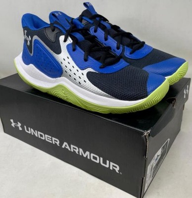 Under Armour Unisex Jet '23, Black/Tech Blue/Metallic Silver, 11(M) / 12.5 (W)