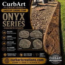 Landscape Curbing Onyx Series 4pc Set CurbArt creations/vertical Concrete Skin 4