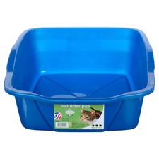 Van Ness Plastics Cat Litter Pan Blue Large, new