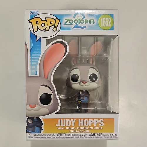 Funko Pop! Vinyl Zootopia 2 Judy Hopps #1652 Disney Figure Animation 86634