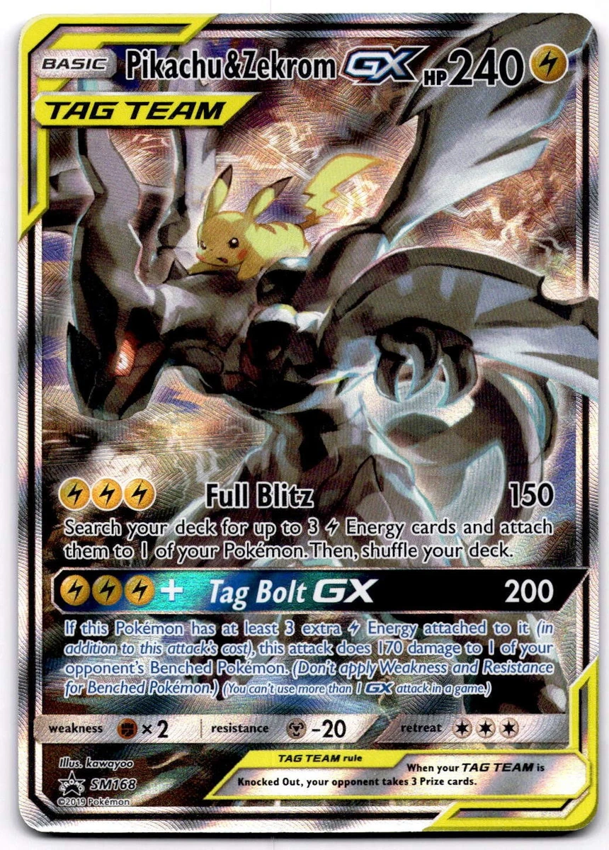 Pikachu & Zekrom GX SM168 Sm for sale | eBay