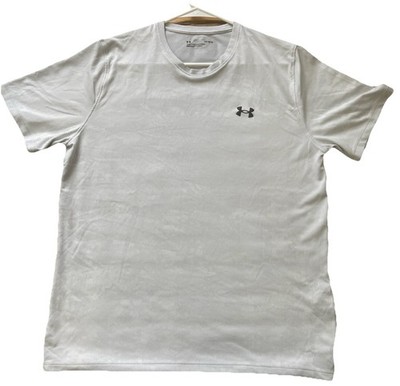 Under Armour Mens Large T-Shirt Gray Tech Mesh Breathable Gym Training