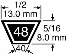 Cinghia trattorino rasaerba MTD SPIDER 76 R - JA 115  754-0445 754-0362 690050