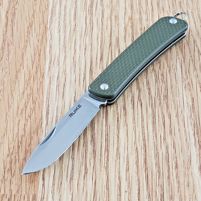 RUIKE S11 Compact Folder Folding Knife 2'' Stainless Steel Blade Green G10 Handle