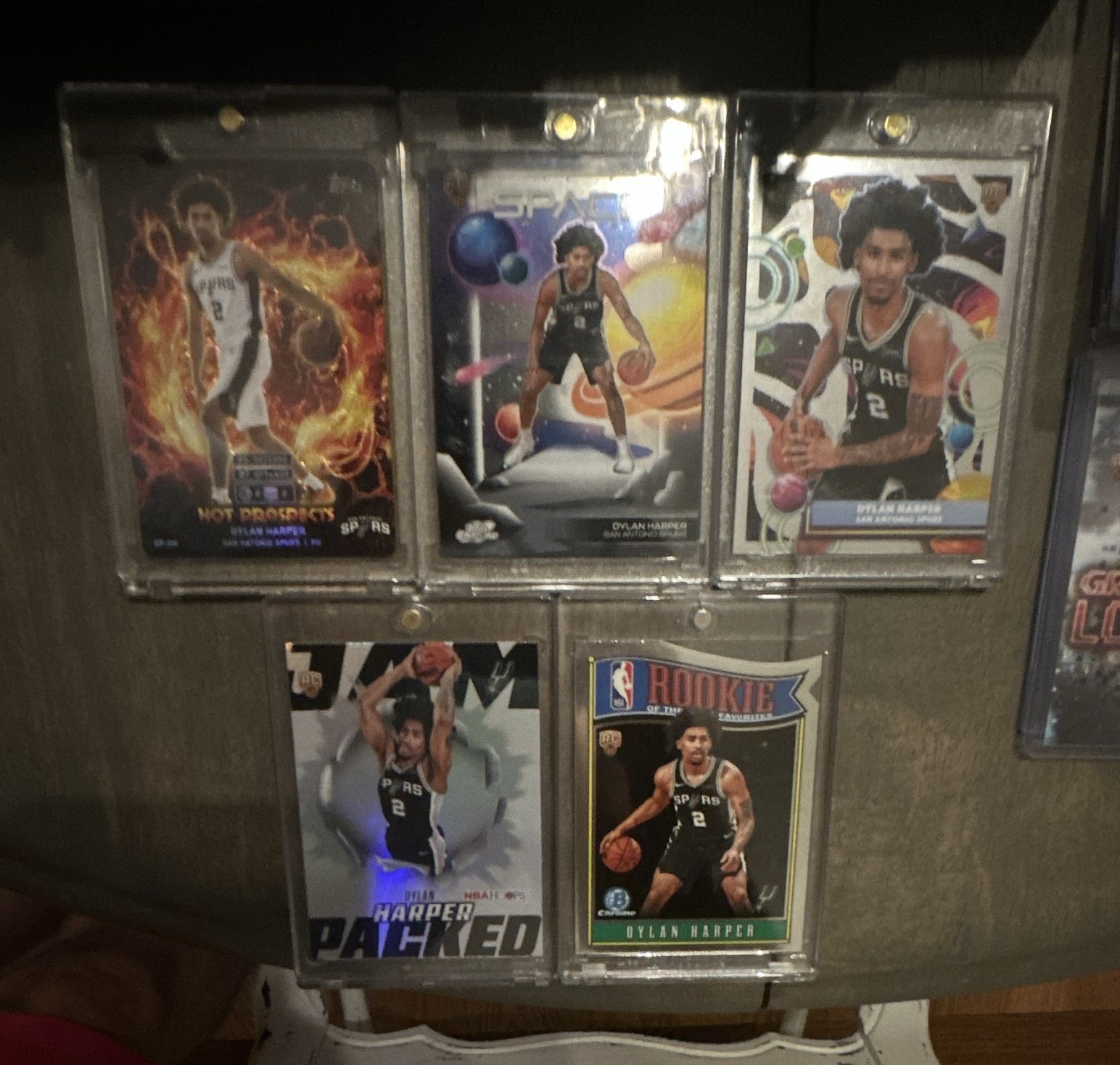 Topps 2024-25 Topps Chrome Dylan Harper Rookie Insert Refractor Card Lot (5)