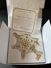 LENOX 2005 GEMMED SNOWFLAKE ORNAMENT NIB