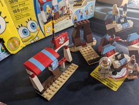 LEGO SpongeBob SquarePants Heroes of the Deep 3815 & Glove World 3816 Complete 