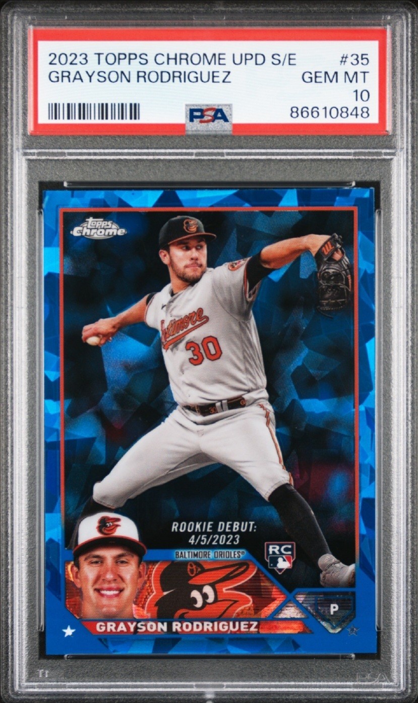 Grayson Rodriguez - 2023 Topps Chrome Sapphire Update #35 PSA 10 RC