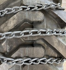 2*sale*2 Link Spaced 15-19.5nhs Cam Snow Ice Mud Tire Chains Skid Steer Tractor