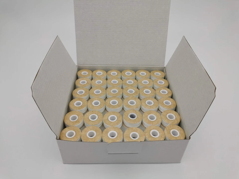 Bobina pré-enrolada, placa de cartão, tamanho L (SA155, tamanho 9.4), cor branca, 144 peças por - Imagem 3 de 4