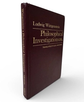 Philosophical Investigations by Ludwig Wittgenstein, 3rd Ed/1968, HARDBACK, RARE
