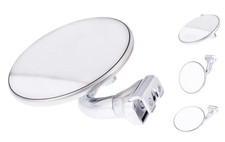 C5001-CVX, 4" Curved Arm Peep Mirror w/Convex Mirror Glass, Door Edge Mirror,