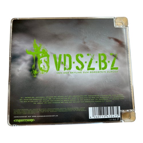 Bushido von der Skyline zum Bordstein zurück mit Autogramm Signiert CD - Bild 2 von 3