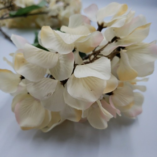 Large Faux Hydrangea Long Stem 27" Artificial Flowers Realistic Floral Pick 6 PC - Picture 3 of 13
