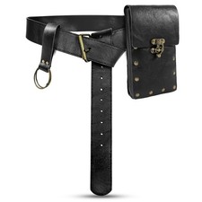 Renaissance Belt Pouch Waist Bag Steampunk Medieval Leather Belt Pouch Skirt ...