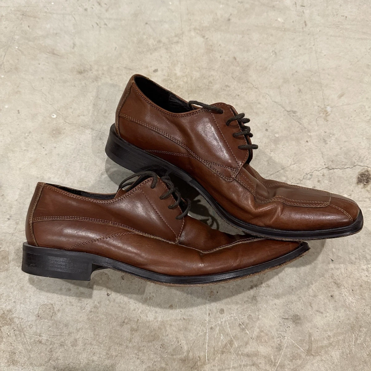 Pronto Uomo Mahogany Apron Toe Derbys 10.5D Italy Dress Men main image 3