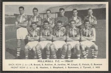 DAILY EXPRESS-FOOTBALL TEAM GROUP 1956/57 (POSTCARD)-#73- MILLWALL