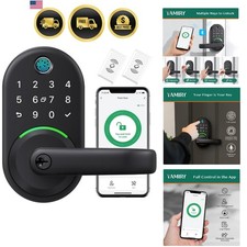 Smart Door Handle Lock Keyless Entry Fingerprint Digital Deadbolt App