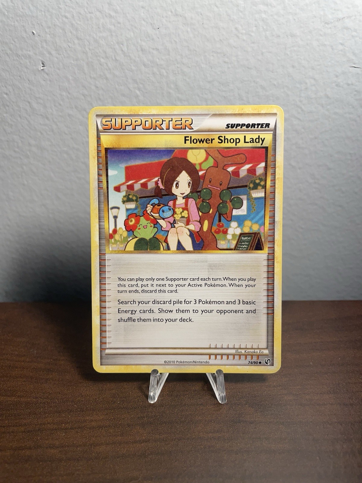 Flower Shop Lady 74/90 Undaunted Pokemon Card Trainer Supporter Non-Holo