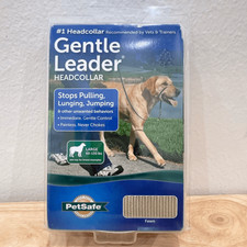 PetSafe Pet Safe Gentle Leader Headcollar Collar Large 60-130 lbs Fawn Color New