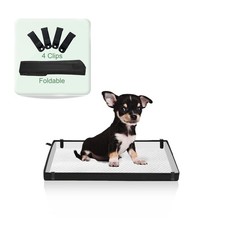Small Portable Dog Pee Pads Holder for Travel, Puppy Pad Holder Foldable Line...