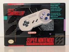 SNES Controller :Super Nintendo, 1991  Original Box SUPER NES Controller