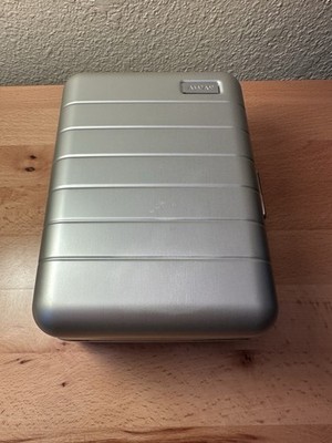 AWAY The Mini Travel Suitcase Toiletry Case in Aluminum