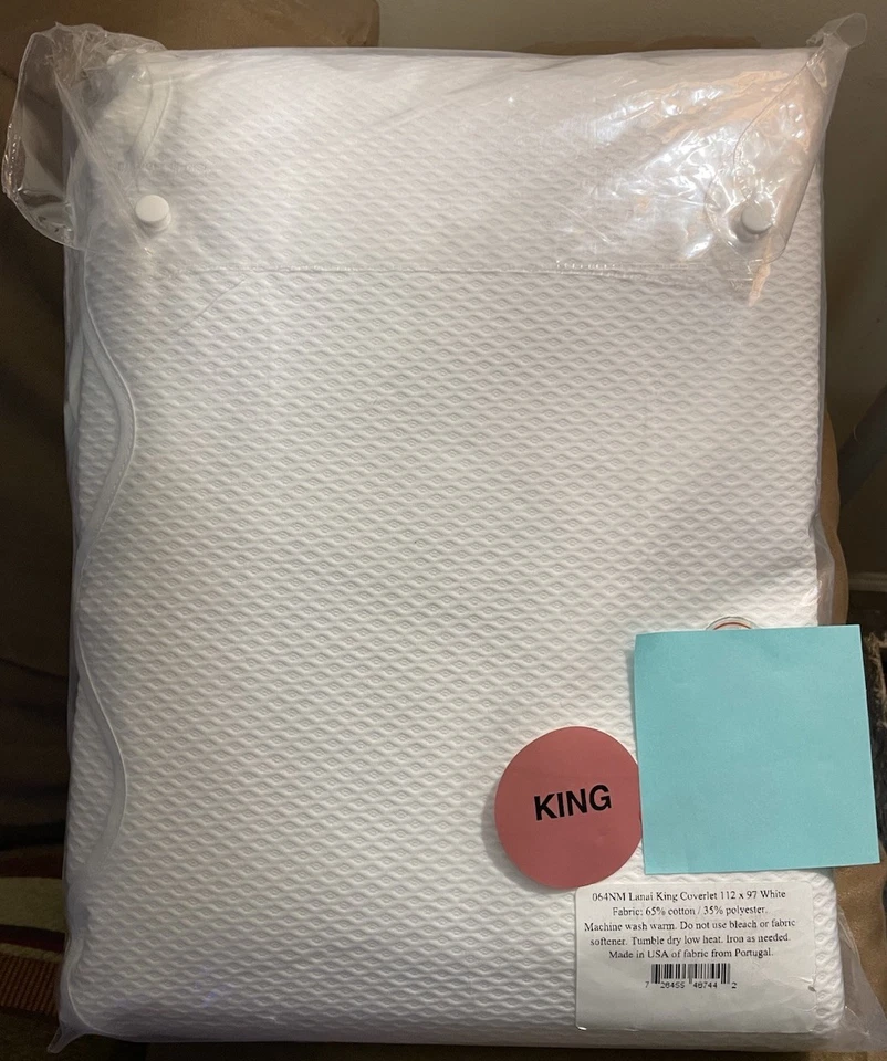 Funda nórdica/cobertor Matouk King Lanai mezcla de algodón 350 tc Foto 3 de 3