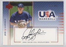 2005 Upper Deck USA Baseball Team Signatures Black Ink /595 Jed Lowrie Auto 0b5