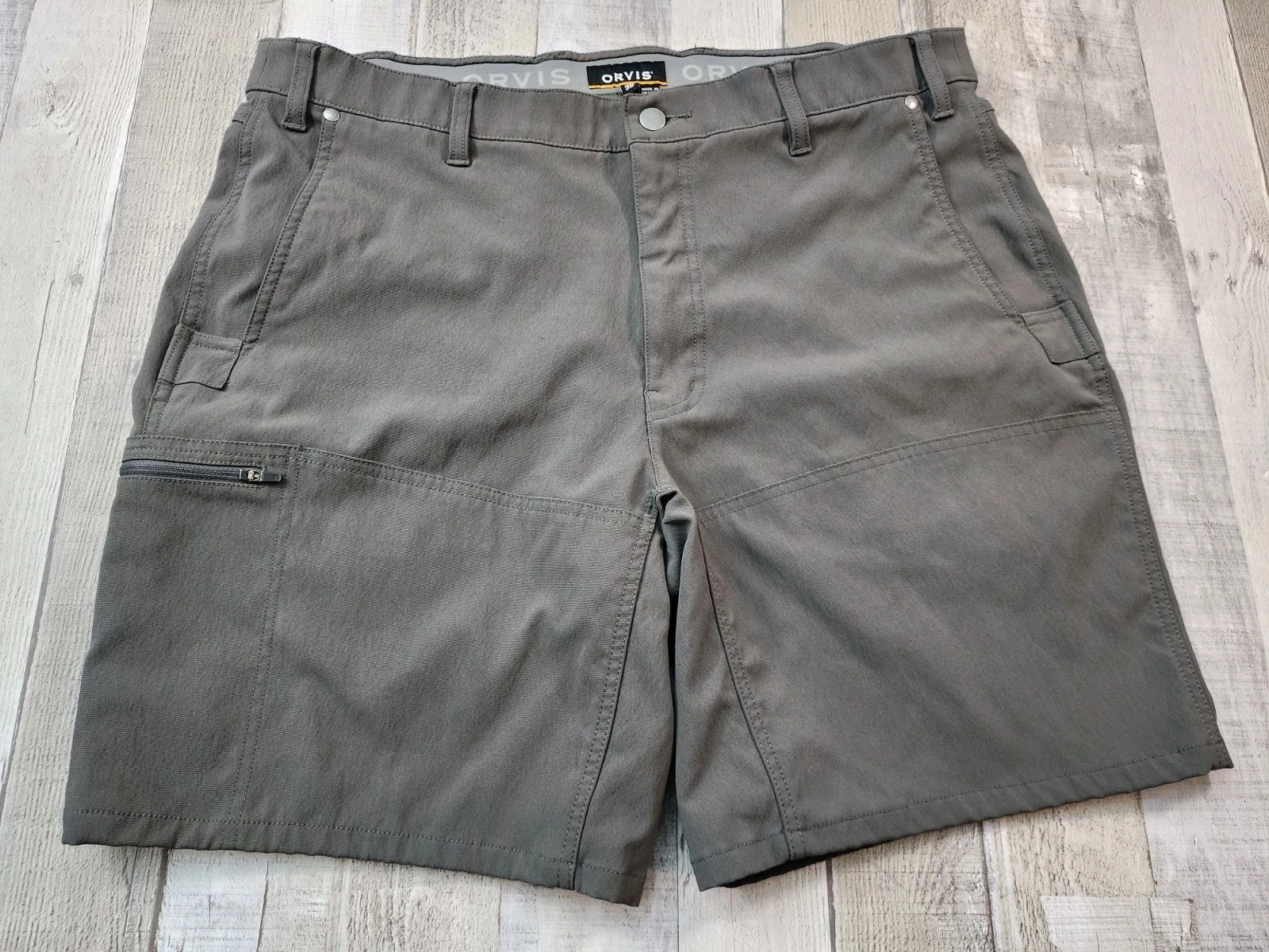 Orvis Cordura Fabric Gray Fly fishing Shorts Men's 38x8