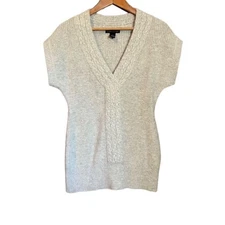 Elena solano short sleeve sweater angora & wool blend sweater