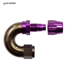 AN6 Hose End Fitting Forged Aluminum Fuel Adapter Str0° 45° 90° 120° 150° 180°