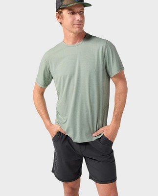 STIO Lucent Tee SS Men's Sage Flats Heather Size: XL NWT