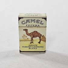 Vintage Camel Filters Hard Pack Cigarettes Lighter FlipTop Low Fluid Left READ⬇