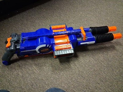 NERF N STRIKE Elite Rhino Fire Blaster Gun No Tripod or Ammo Drums