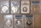 1964 -1970 SILVER PROOF SMS Kennedy Half Dollar Set- All Graded Slabs