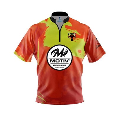 (Custom Name & Logo) - Motiv Forge Fuel Bowling Jersey Size S-5XL