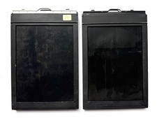 Eastman Kodak Wooden Film Plate Holder 5x7 lot of TWO Graflex Large format