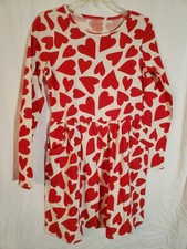 Girls Cat  Jack Long Sleeve Heart Dress Size XXL H320 