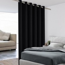 BONZER Room Divider Curtain Grommet Thermal Insulated Wide Blackout Curtains ...
