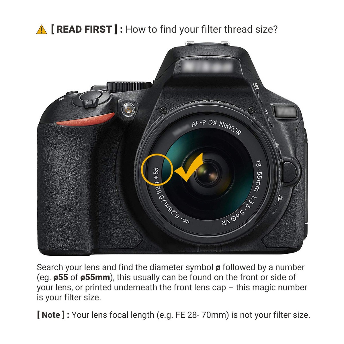 Nikon D3500 Lens 55 Close Up ≈ Filter Kit For Nikon