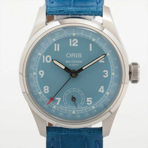 Used Oris Big Crown 01.473.7786.4065 SS Aftermarket SS x Aftermarket Leather Han