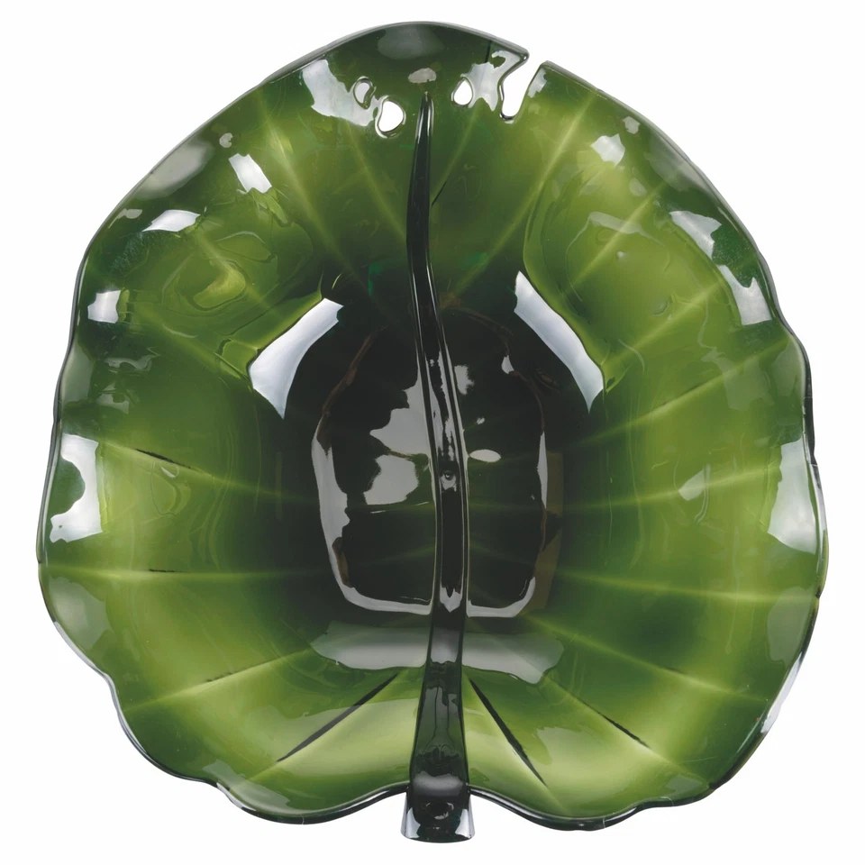 Saladier feuille verte 32x29 cm 2,2 l, La Cuisine - Photo 3/3