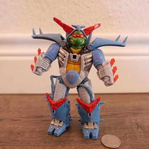 Vintage TMNT Cyber Samurai Raph Raphael Teenage Mutant Ninja Turtles 1994 Figure